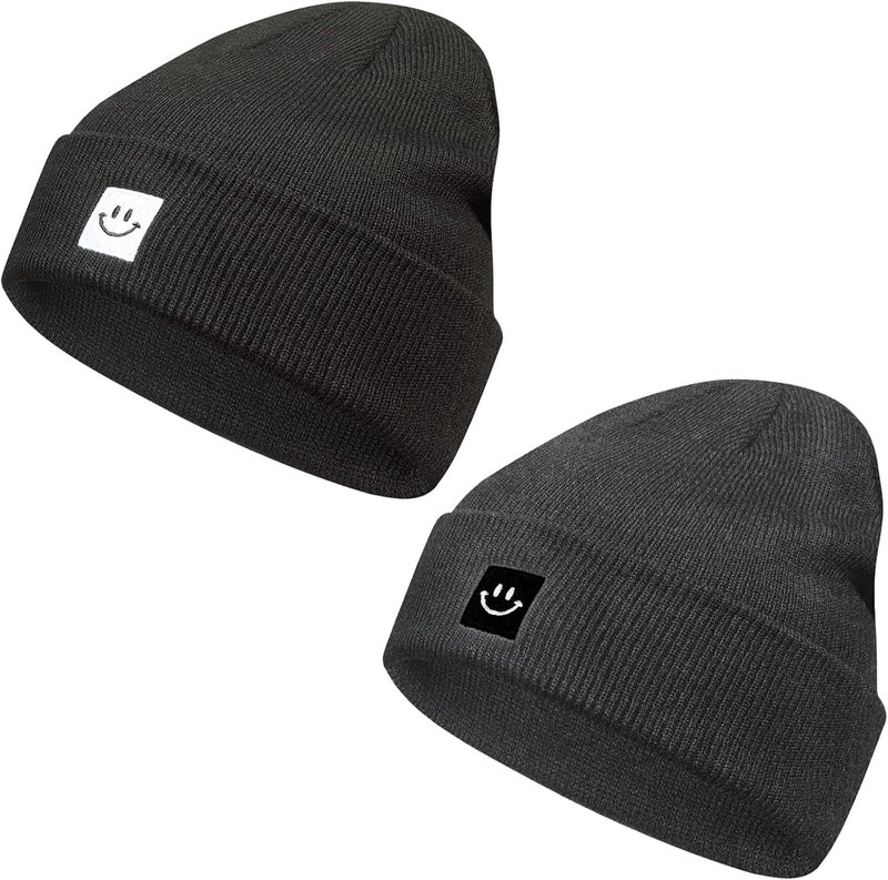 Paladoo Knit Beanie Hat for Men/Women 2Pack - Image 2
